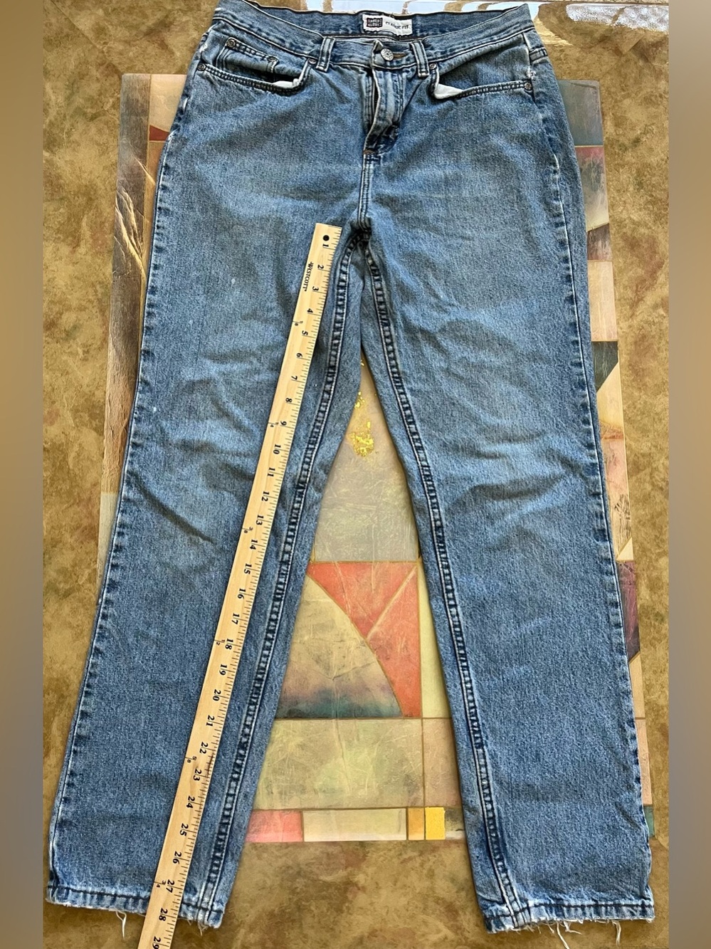 Faded Glory Classic Fit Women’s Jeans Petite Size 8P Light Wash Straight Leg